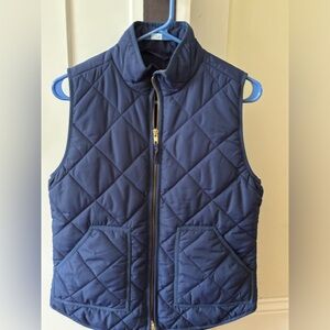 J.Crew Quilted Zipper Front Vest